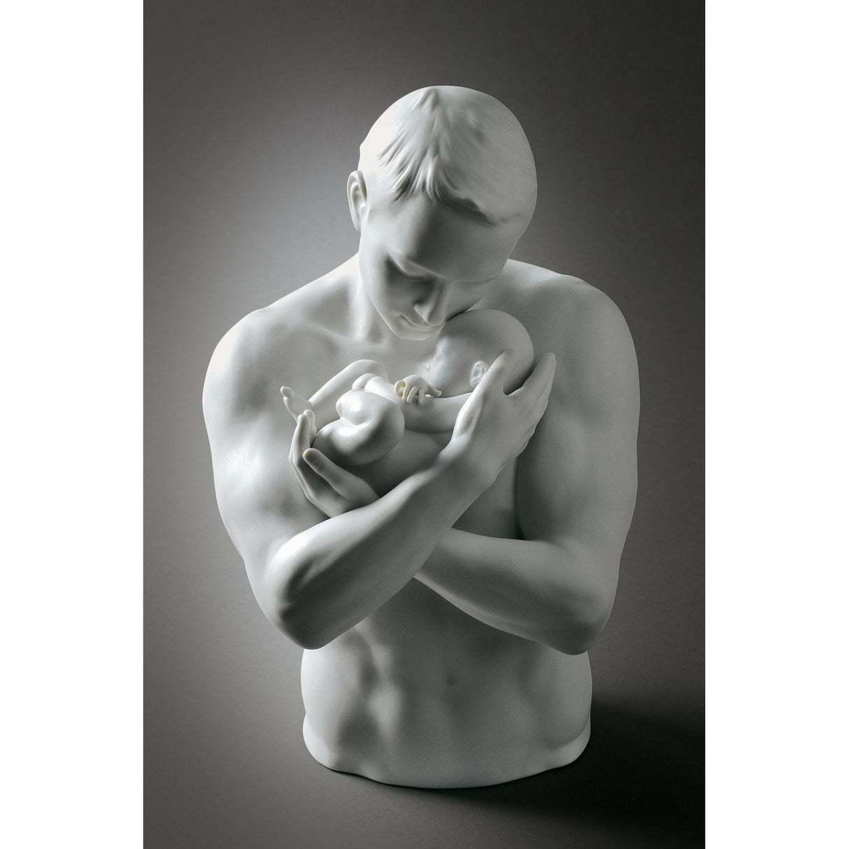 LLADRO' Figurina Protezione Paterna 31x22cm Porcellana