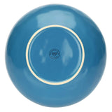 ROSE & TULIPANI Concerto Piatto Fondo Blu Avio 21cm Stoneware