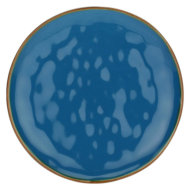 Piatto frutta Concerto Rose & Tulipani in stoneware blu avio 20 cm