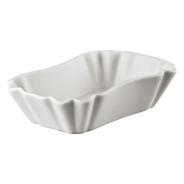Ciotola Do Not Litter Rosenthal in porcellana bianca 14,5x9 cm