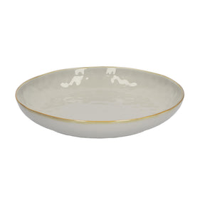 Piatto Gourmet Concerto Rose & Tulipani in stoneware grigio 30 cm
