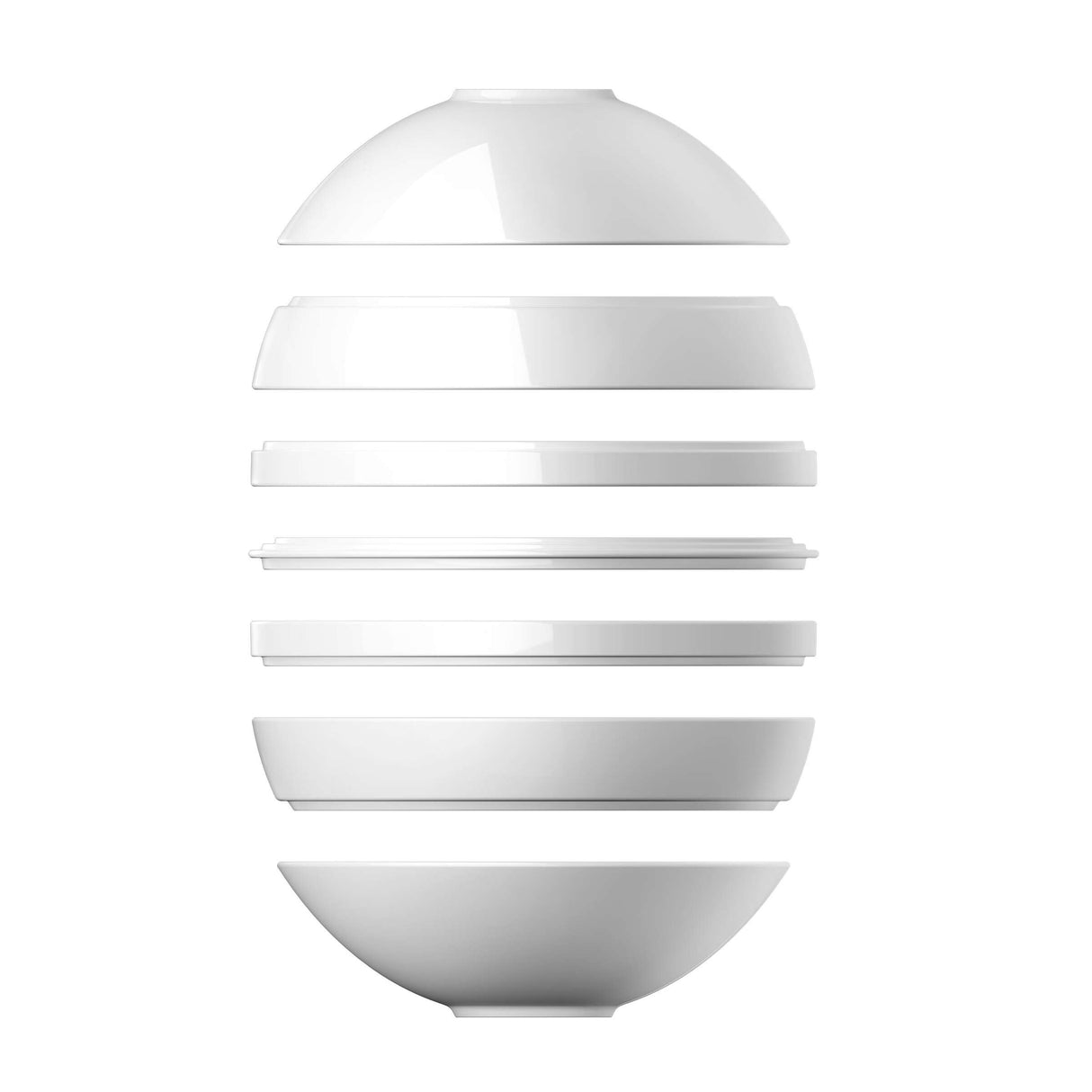 VILLEROY & BOCH Iconic La Boule Servizio Tavola Piatti Porcellana Bianco