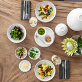 VILLEROY & BOCH Iconic La Boule Servizio Tavola Piatti Porcellana Bianco