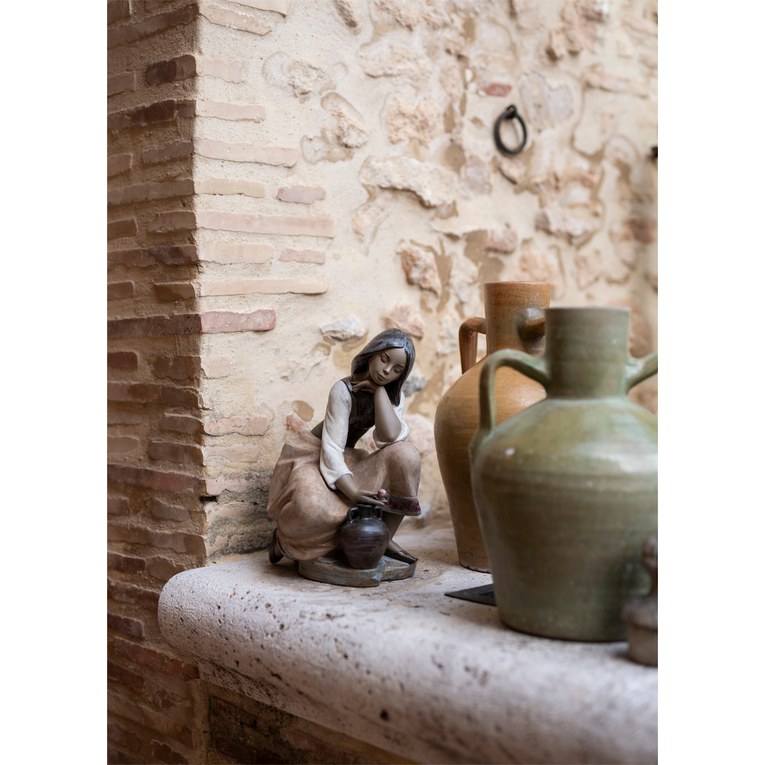 LLADRO' - Romantic Water Carrier Figure Sculpture Statue 01013525