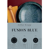 ARTHUR KRUPP Set 12 Piece Dinner Service Fusion Blue Porcelain