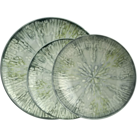 Set piatti Fusion Grey Arthur Krupp in porcellana 12 pezzi
