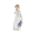 Statuina Bambina con Bambola NAO in porcellana decorata 21x9 cm