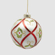 Pallina di Natale EDG in vetro intrecciato diametro 12 cm