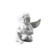 Statuina Angioletto con Torta Rosenthal in porcellana decorata 10x9 cm
