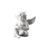 Statuina Angioletto con Torta Rosenthal in porcellana decorata 10x9 cm