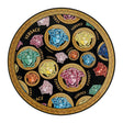 Piatto segnaposto Amplified Versace in porcellana nera 33 cm