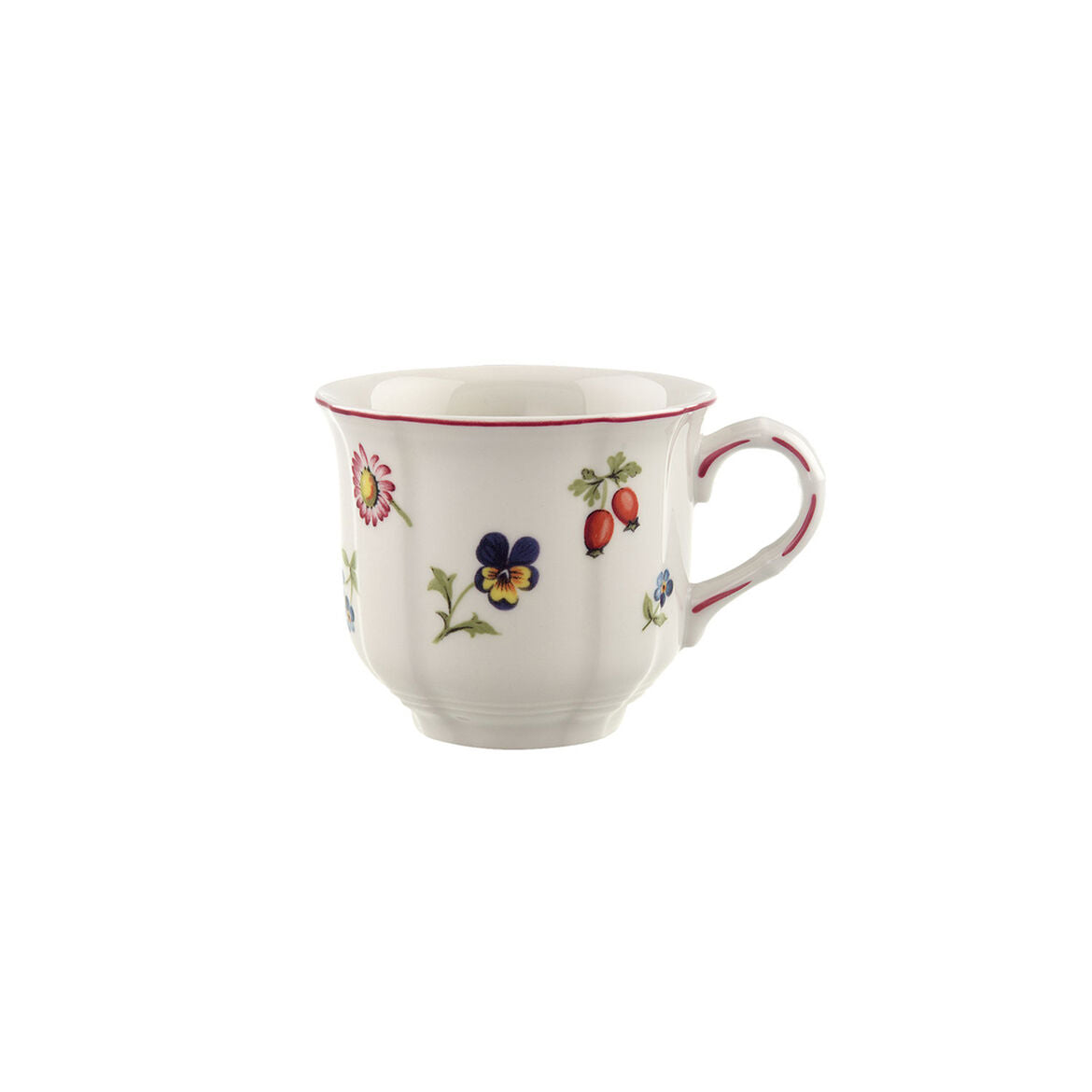 Tazza caffè Petite Fleur Villeroy & Boch in porcellana decoro floreale 150 ml