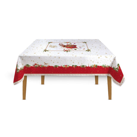 Tovaglia natalizia Easy Life in cotone rettangolare 180x145 cm