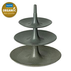 Alzata 3 ripiani Babell Koziol in materiale termoplastico grigio 34 cm