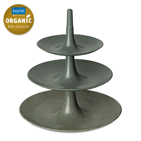 Alzata 3 ripiani Babell Koziol in materiale termoplastico grigio 34 cm
