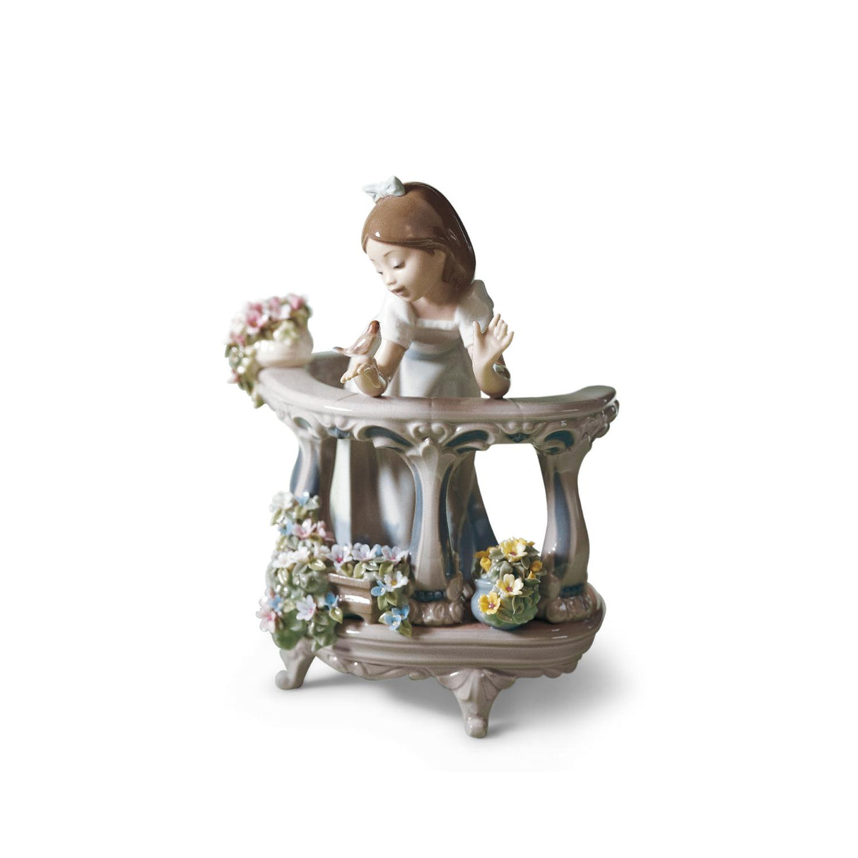 Statuina Bimba Il Risveglio Della Primavera Lladrò porcellana 24x18 cm