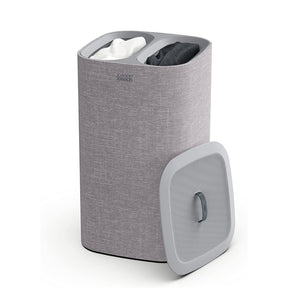 Cesto portabiancheria Tota Joseph Joseph a due scomparti grigio 60L
