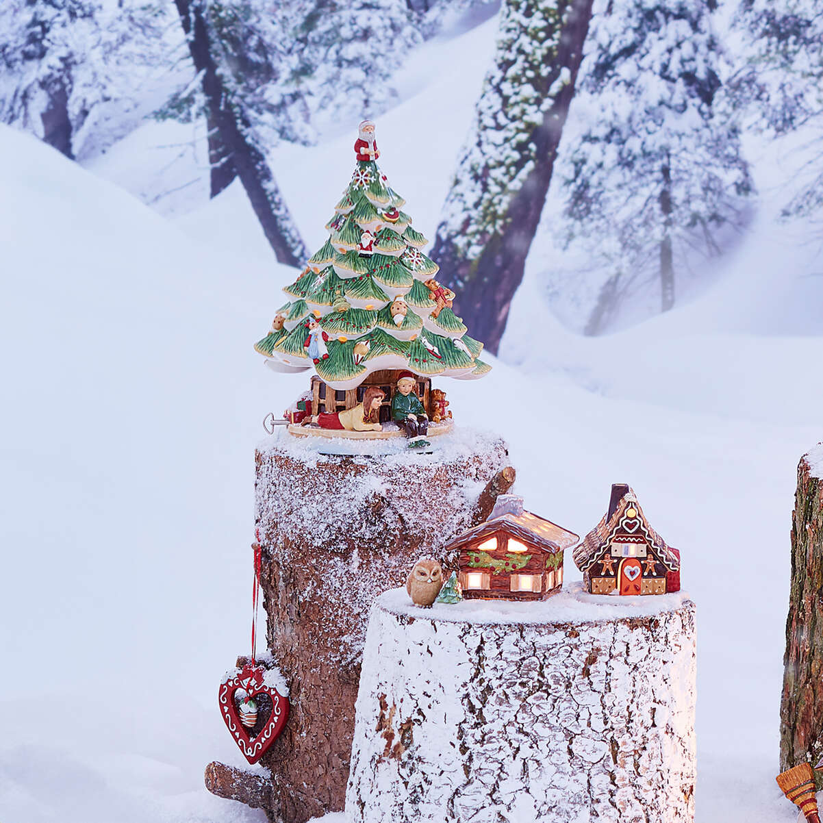 VILLEROY & BOCH Christmas Toys Memory Albero di Natale con Bambini 30,5cm Porcellana