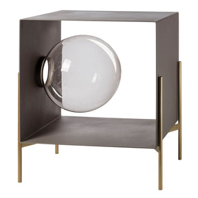 Credenza Globe Arti & Mestieri in metallo laccato colore fango e oro