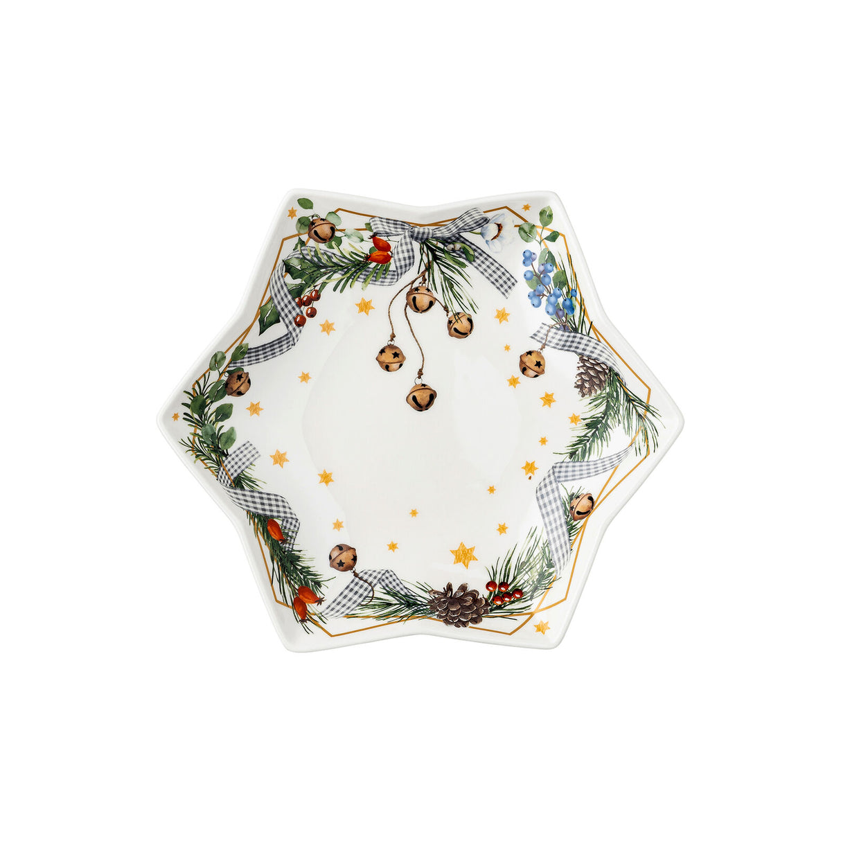 Coppa a stella Canti di Natale Hutschenreuther in porcellana 24 cm