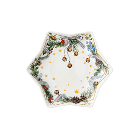 Coppa a stella Canti di Natale Hutschenreuther in porcellana 24 cm
