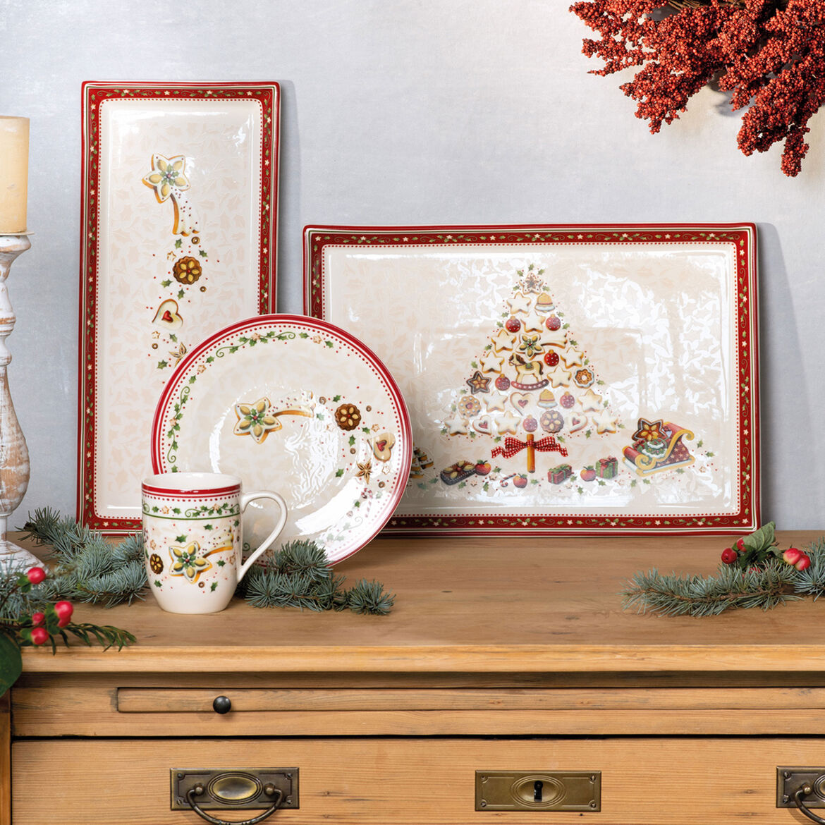 VILLEROY & BOCH Winter Bakery Delight Piatto Pasticcini 39x27cm Tavola di Natale