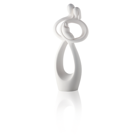Scultura Innamorati Bongelli Preziosi in marmorino altezza 39 cm