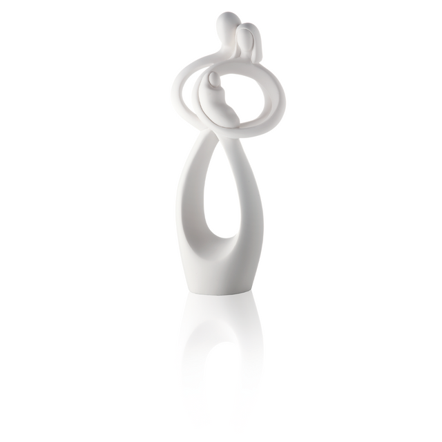 Scultura Innamorati Bongelli Preziosi in marmorino altezza 39 cm