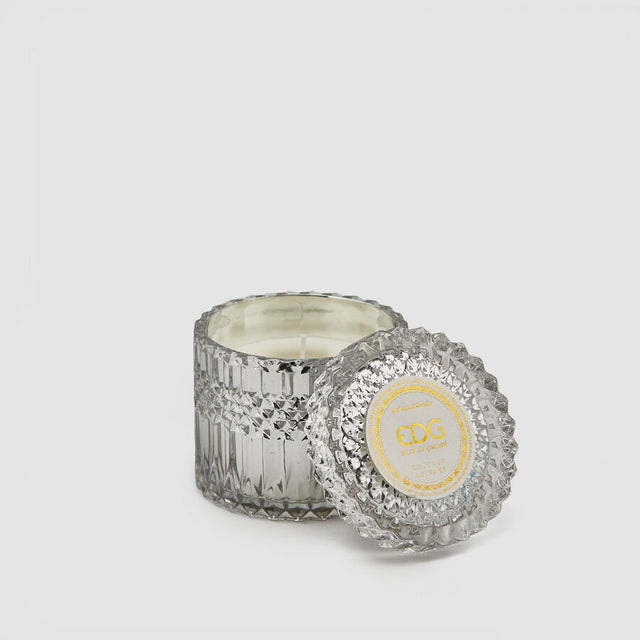 Candela profumata Crystal EDG in vetro colorato 10,5 cm