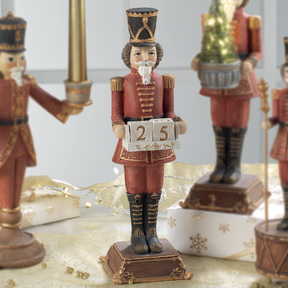 Schiaccianoci con calendario Mascagni Casa in poliresina 32 cm