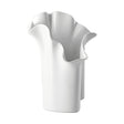 Vaso Asym Rosenthal in porcellana bianca design asimmetrico 30 cm