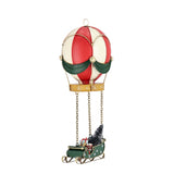 Mongolfiera natalizia Bizzotto in resina decorata 37x13 cm