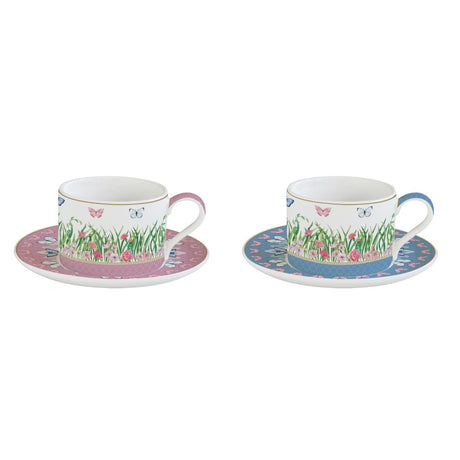 Set 2 tazze tè Spring Parade Easy Life in porcellana decoro floreale 240 ml