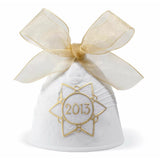 Campana di Natale Lladrò in porcellana decorata 8x8 cm