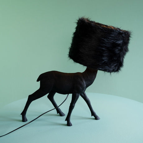Lampada da tavolo Hirsch Werns in poliresina 61x26x55 cm