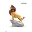 Statuetta Simba Lladrò in porcellana lucida decorata 23x19 cm