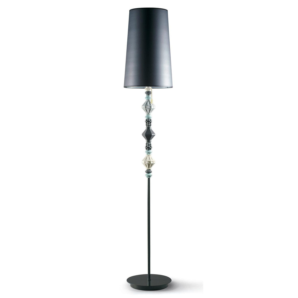 Lampada da terra Belle de Nuit Lladrò in porcellana bianca 181x32 cm