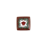 Ciotola Love Baroque Holiday Versace in porcellana decoro rosso 12x12 cm