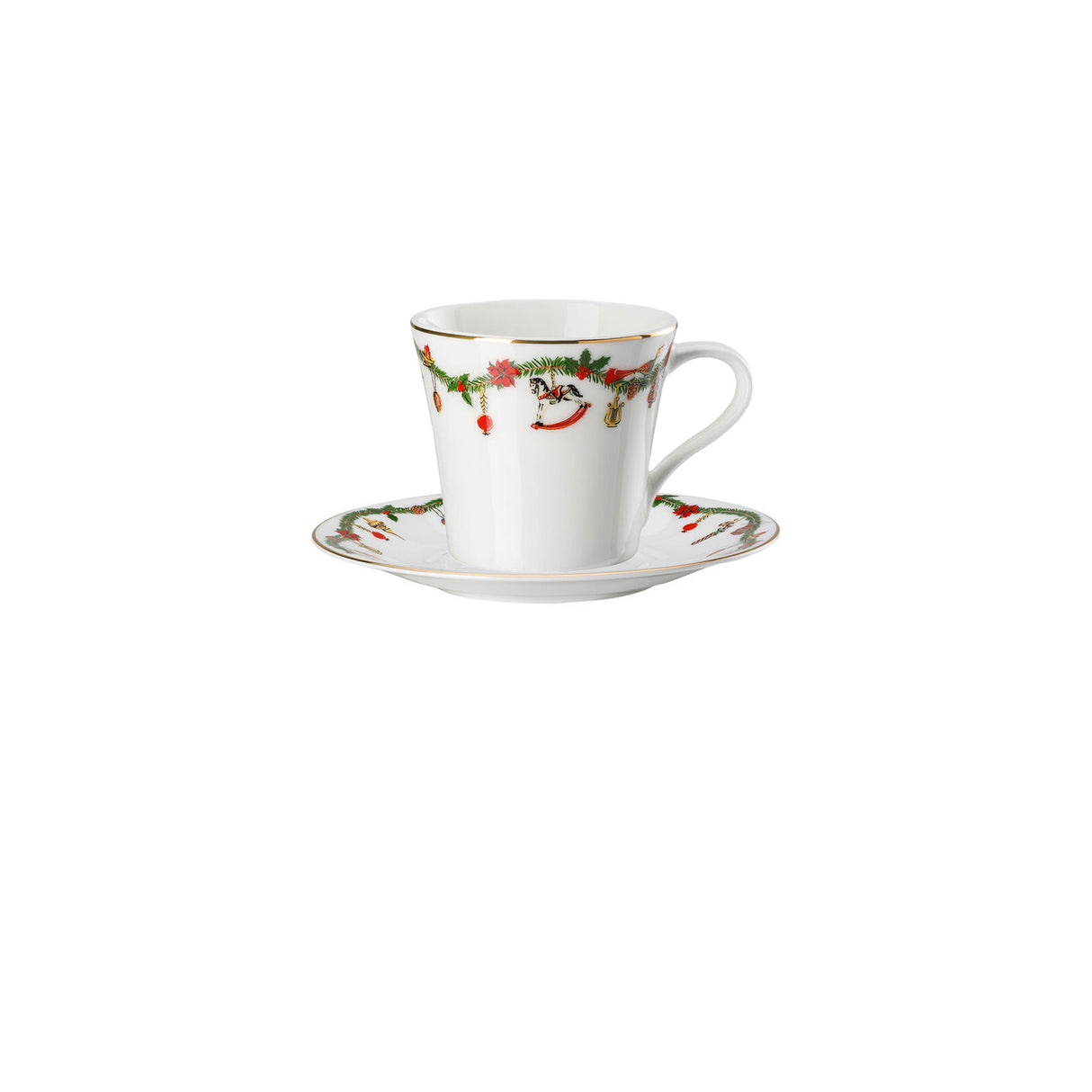 Tazza da tè con piattino Hutschenreuther in porcellana decorata 280ml