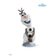 Statuetta Olaf Lladrò in porcellana lucida 17x8 cm colorata