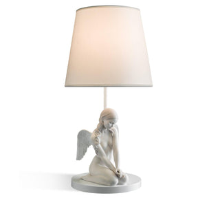 Lampada da tavolo Angelo Bello Lladrò in porcellana 49x25 cm
