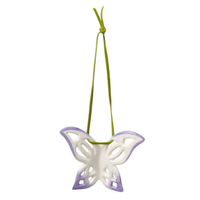 Pendaglio Farfalla Villeroy & Boch in porcellana decorata 6 cm