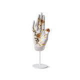 Scultura Protezione Mudra Lladrò in porcellana bianca 42x14 cm