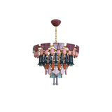 Lampada a sospensione Seasons Lladrò in porcellana colorata 65x70 cm