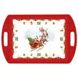 Vassoio rettangolare Easy Life in melamina decoro Babbo Natale 50x35 cm