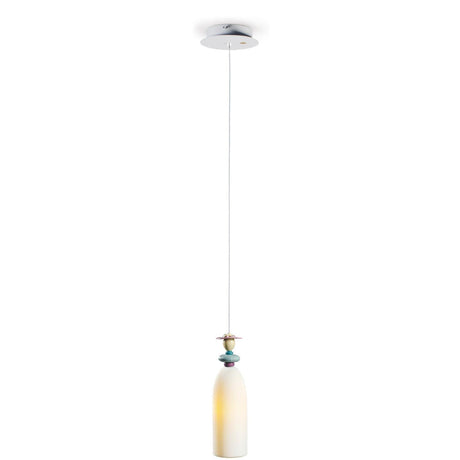 Lampada a sospensione Mademoiselle Célia Lladrò in porcellana 195 cm