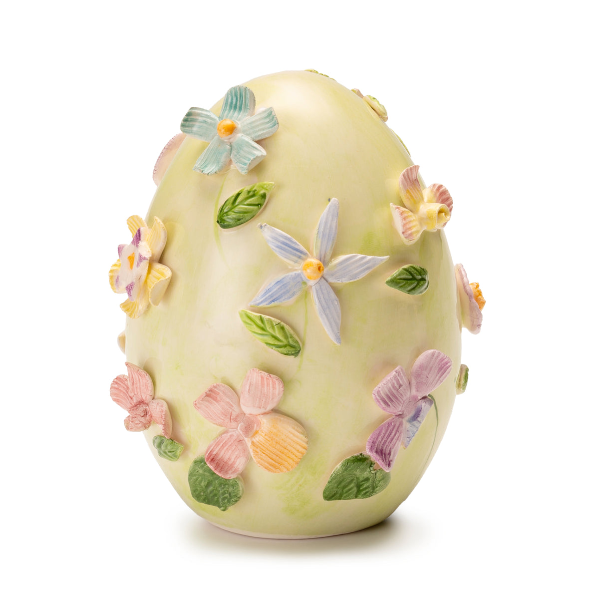 Ovetto di Pasqua Palais Royal in porcellana con decori floreali 10 cm