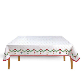 Tovaglia natalizia Easy Life in cotone decoro Schiaccianoci 250x145 cm
