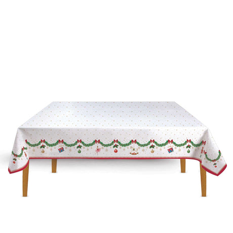 Tovaglia natalizia Easy Life in cotone decoro Schiaccianoci 250x145 cm