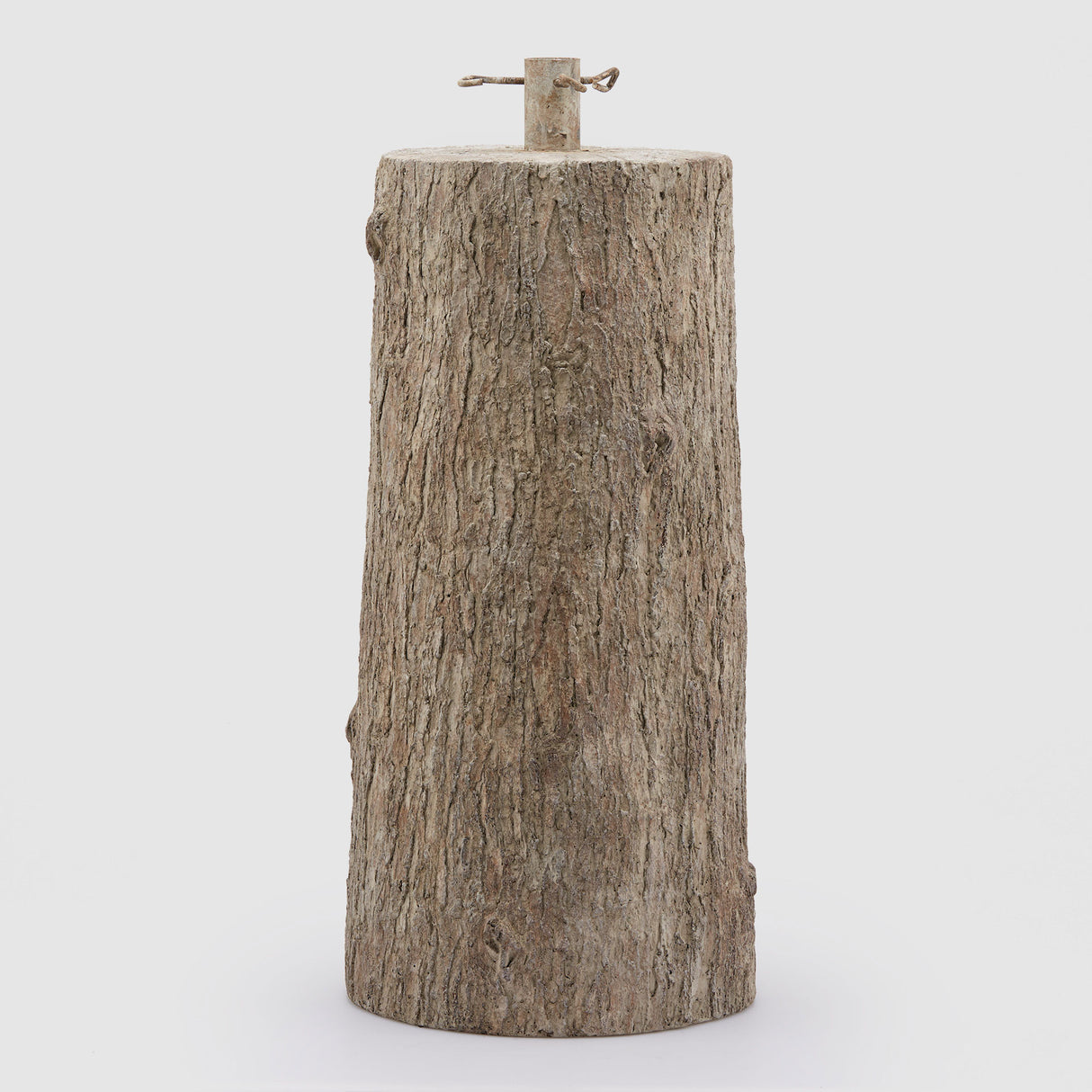 Base per albero di Natale EDG a forma di tronco in cemento 65x32 cm